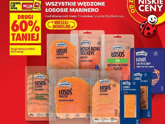 Wszystkie wędzone łososie Marinero