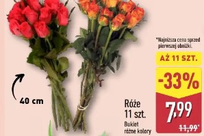 Róże 11 szt. Bukiet różne kolory