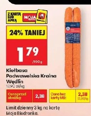 Kiełbasa Podwawelska Kraina Wędlin