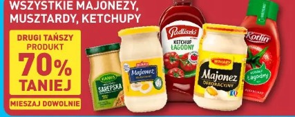 Wszystkie majonezy, musztardy, ketchupy