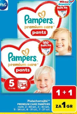 Pieluchomajtki Premium Care Pampers