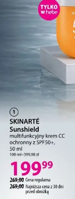 Skinarte Sunshield multifunkcyjny krem CC ochronny z SPF50+