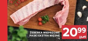 Żeberka wieprzowe paski ekstra mięsne