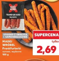 Frankfurterki surowe, wędzone Madej Wróbel