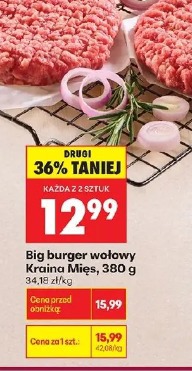 Big burger wołowy Kraina Mięs