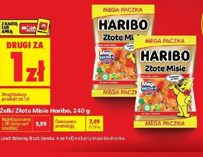 Żelki Złote Misie Haribo