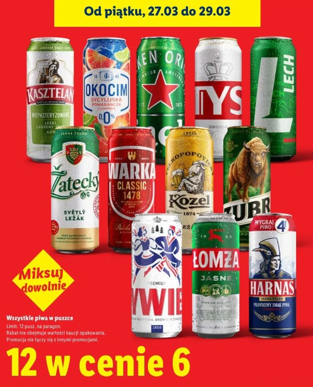 Wszystkie piwa w puszce