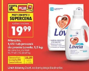 Mleczko, 1,45 l lub proszek do prania Lovela