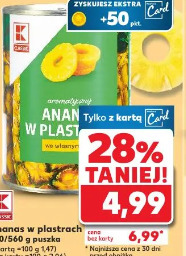 K Classic ananas w plastrach