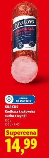 Krakus Kiełbasa krakowska sucha z szynki