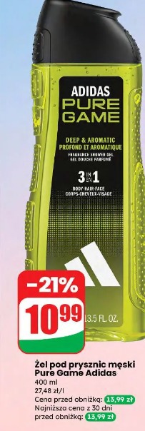 Żel pod prysznic męski Pure Game Adidas