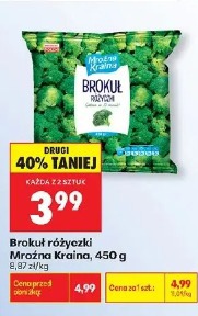 Brokuł różyczki Mrożona Kraina