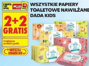 Wszystkie papiery toaletowe nawilżane Dada Kids