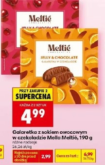 Galaretka z sokiem owocowym w czekoladzie Mella Meltié
