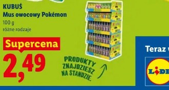 KUBUŚ Mus owocowy Pokémon