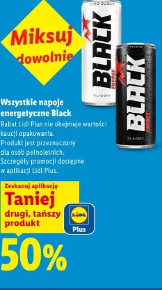 Wszystkie napoje energetyczne Black