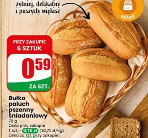 Bułka paluch pszenny śniadaniowy