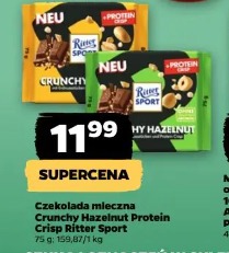 Czekolada mleczna Crunchy Hazelnut Protein Crisp Ritter Sport