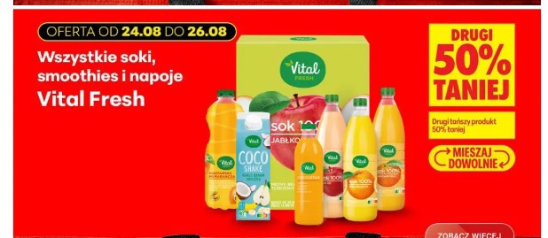 Wszystkie soki, smoothies i napoje Vital Fresh