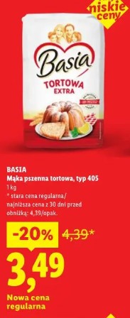 BASIA Mąka pszenna tortowa, typ 405