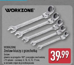 Workzone Zestaw kluczy z grzechotką