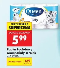Papier toaletowy Queen Biały