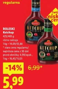 Roleski Ketchup różne rodzaje