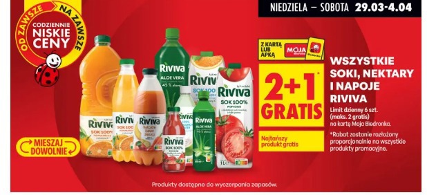 Wszystkie soki, nektary i napoje Riviva