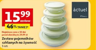 Zestaw pojemników szklanych na żywność