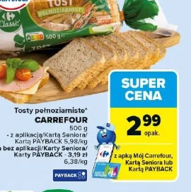 Tosty pełnoziarniste CARREFOUR