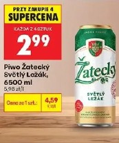Piwo Žatecký Světlý Ležák, 500 ml