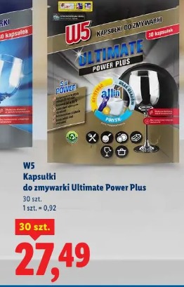 W5 Kapsułki do zmywarki Ultimate Power Plus