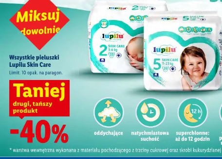 Lupilu Skin Care pieluszki