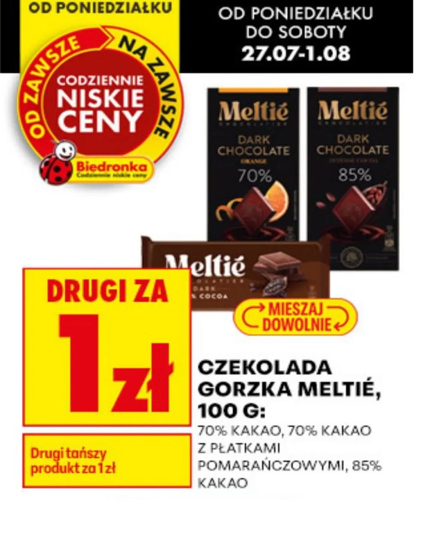 Czekolada gorzka Meltié
