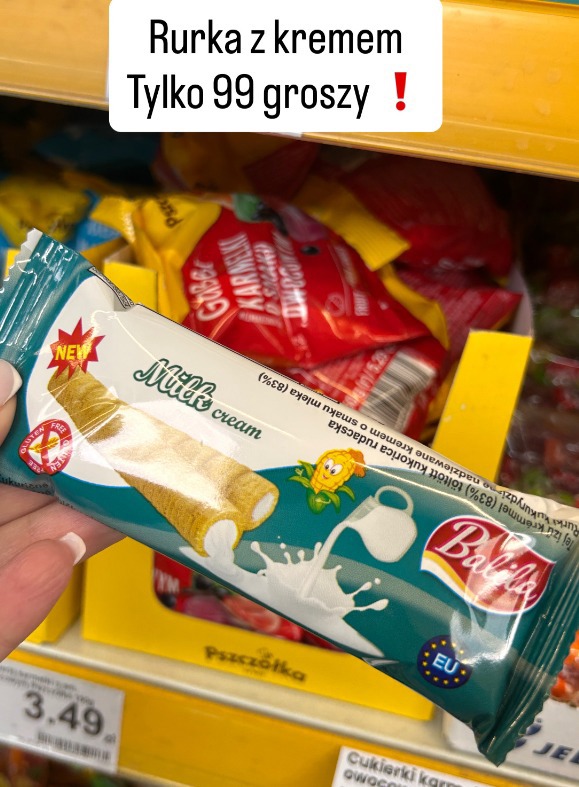 Balila rurka z kremem milk cream