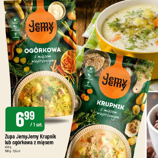 Zupa JemyJemy Krupnik lub ogórkowa z mięsem