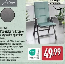 BELAVI Poduszka na krzesło z wysokim oparciem