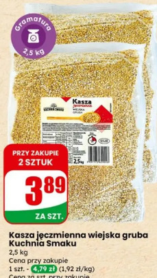 Kasza jęczmienna wiejska gruba Kuchnia Smaku