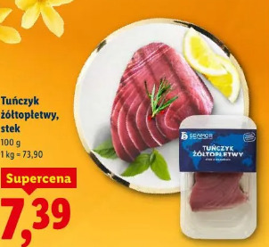 Tuńczyk żółtopłetwy, stek