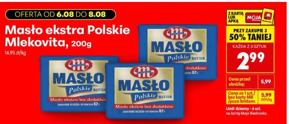 Masło ekstra Polskie Mlekovita