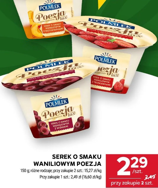 Polmlek Poezja serek o smaku waniliowym