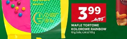 Wafle tortowe kolorowe Rainbow