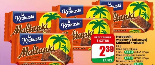 Herbatniki w polewie kakaowej Maltanki Krakuski