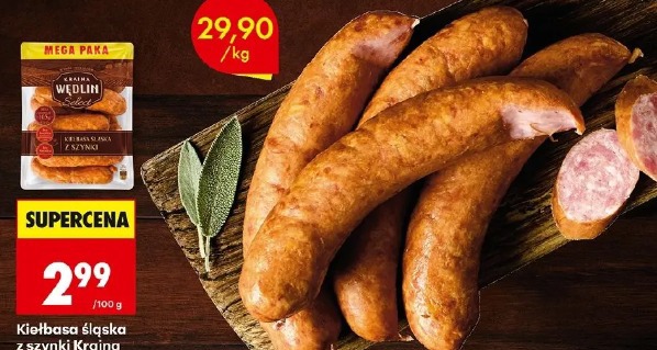 Kiełbasa śląska z szynki Kraina Wędlin Select