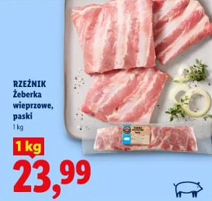 Rzeźnik Żeberka wieprzowe, paski