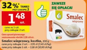 Smalec wieprzowy, kostka