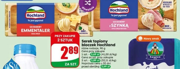 Serek topiony bloczek Hochland