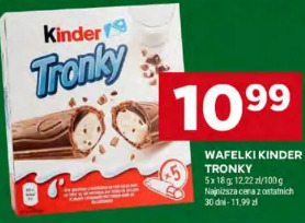 Wafelki Kinder Tronky