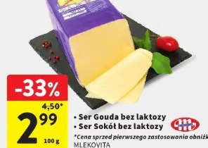 Ser Gouda bez laktozy • Ser Sokół bez laktozy Mlekovita