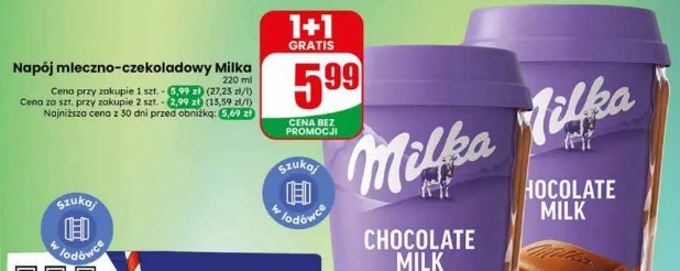 Napój mleczno-czekoladowy Milka